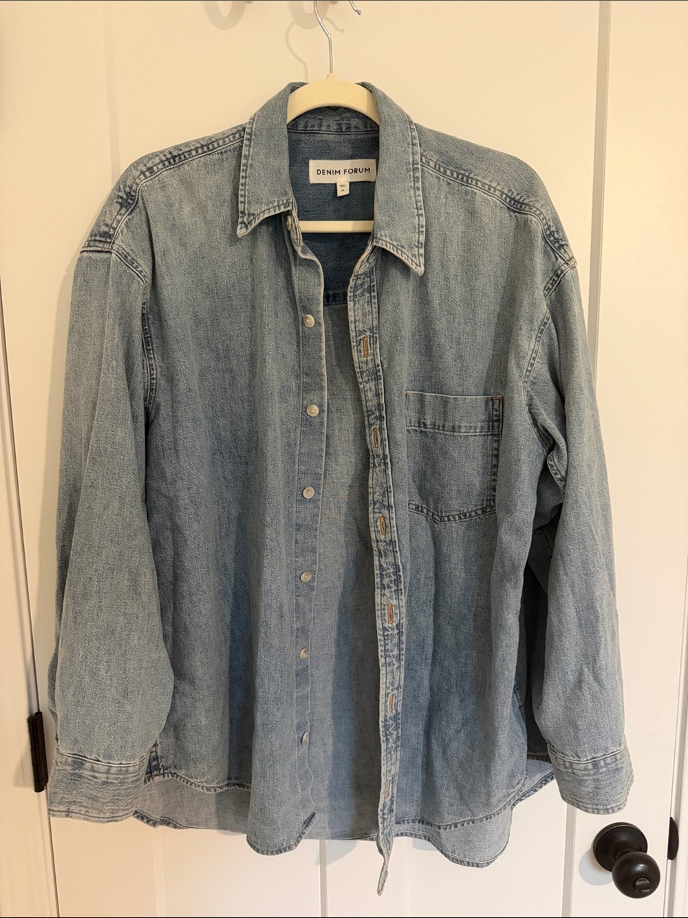 Denim Forum Aritzia 80s denim button down